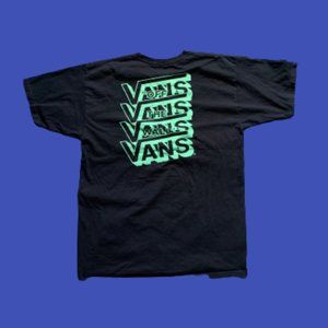 Vans - T-Shirt - Large - Blue - Used